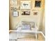 Cozy hallway featuring a decorative bench with wall decor perfect for a Gathering home at 4716 98Th E Ter, Parrish, FL 34219