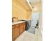Laundry room with tile floors, counter space, cabinets, washer and dryer at 4716 98Th E Ter, Parrish, FL 34219
