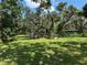 Expansive backyard featuring mature trees and lush greenery, offering a serene outdoor space at 5124 17Th Street E Ct, Bradenton, FL 34203