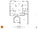 Detailed floorplan showcasing the layout of the 1338 sq ft home, including dimensions and room names at 529 Sunset N Rd, Rotonda West, FL 33947