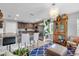Stylish kitchen with a large island, granite counters, and stainless steel appliances at 529 Sunset N Rd, Rotonda West, FL 33947