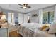 Spacious main bedroom with sliding door access and neutral colors at 529 Sunset N Rd, Rotonda West, FL 33947