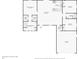Detailed floor plan showcasing the layout of the home, including bedrooms, kitchen, and living areas at 5386 Easter Ter, North Port, FL 34286