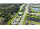 This aerial view showcases a community pool, playground, and several homes in this lovely neighborhood at 6120 115Th E Ave, Parrish, FL 34219