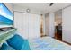 Bedroom with ocean view on TV, closet and ensuite bathroom, featuring a light, airy atmosphere at 618 Bird Bay S Dr # 113, Venice, FL 34285