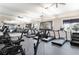 Well-equipped fitness center with treadmills, stationary bikes, and TV's at 6256 Springmont Loop, Palmetto, FL 34221