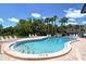 Relax by the pool with sun loungers and a lush, tropical landscape at 7214 Cloister Dr # 7214, Sarasota, FL 34231