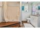 Bathroom features a walk-in shower, vanity, and stylish fixtures at 7264 Spencer Parrish Rd, Parrish, FL 34219