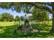 Backyard chicken coop allows for fresh eggs and sustainable living at 7264 Spencer Parrish Rd, Parrish, FL 34219