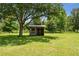 Backyard shed provides extra storage and workspace at 7264 Spencer Parrish Rd, Parrish, FL 34219