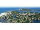Stunning aerial view of residential community with water access at 1 Benjamin Franklin Dr # 93, Sarasota, FL 34236
