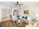 Inviting living room featuring comfortable seating, tasteful decor, and a welcoming ambiance at 150 L Pavia Blvd # 13, Venice, FL 34292