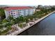 Beautiful condo building with waterfront views and lush tropical landscaping at 210 3Rd W St # 8308, Bradenton, FL 34205