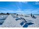Picturesque beach scene with rows of neatly arranged lounge chairs and the beautiful ocean at 225 Sands Point Rd # 7205, Longboat Key, FL 34228