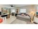 Bonus room with desk area, daybed, and access to backyard at 237 Saxon Cir, Venice, FL 34293