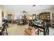 Large space combining living and dining areas, featuring stylish furniture and decor at 307 Rubens Dr, Nokomis, FL 34275