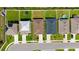 Aerial view of a residential neighborhood with manicured lawns and neatly arranged single-Gathering homes at 3813 Willow Branch Pl, Palmetto, FL 34221