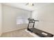 Bright bedroom with a treadmill for exercise, illuminated by natural light from a window at 3813 Willow Branch Pl, Palmetto, FL 34221