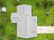 Aerial view of a well-maintained home with a gray roof and lush green lawn at 4250 Winfall Ave, North Port, FL 34286