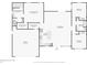 Detailed floor plan showcasing the layout of the home with dimensions for each room at 4855 Dragon St, North Port, FL 34288
