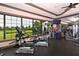 Spacious gym with panoramic views and a wide range of exercise equipment at 5234 Napoli Run, Bradenton, FL 34211