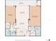 Detailed floor plan showcasing the layout, including a balcony, living room, bedrooms, and kitchen area at 6415 Midnight Pass Rd # 502, Sarasota, FL 34242