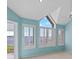 Bright bedroom with lake views from the windows with white shutters at 65 Tidy Island Blvd, Bradenton, FL 34210