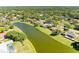 Beautiful aerial view of the community, showing the waterway and surrounding houses at 8315 Eagle Xing, Sarasota, FL 34241