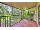 Screened patio provides a peaceful view of the well-maintained landscape and tranquil surroundings at 924 La Costa Cir # 4, Sarasota, FL 34237