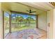 Golf course view from the screened in lanai at 9580 High Gate Dr # 1822, Sarasota, FL 34238