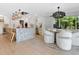 Open-concept kitchen and dining area featuring bright natural light at 1031 Contento St, Sarasota, FL 34242