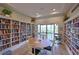 Charming library with extensive book collection and cozy reading area at 1319 Perico Point Cir, Bradenton, FL 34209