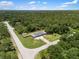 Expansive aerial view of a well-maintained home surrounded by lush greenery at 17211 Drayton Ln, Port Charlotte, FL 33948