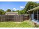 Fenced backyard with shed at 17211 Drayton Ln, Port Charlotte, FL 33948
