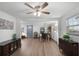 Bright and airy living room featuring luxury vinyl plank flooring, and an open layout at 2005 Gillespie Ave, Sarasota, FL 34234