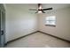 Bedroom featuring white walls, grey trim, recessed lighting, a ceiling fan, and bright windows at 211 22Nd Street Ne Ct, Bradenton, FL 34208