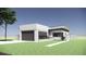 Contemporary home featuring a modern design and a well-manicured lawn at 2221 Wood St, Sarasota, FL 34237