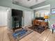 The home office features cool paint, a double door closet, and a large, sunny window at 2518 Dick Wilson Dr, Sarasota, FL 34240