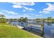 Beautiful waterfront with personal dock and boat lift with tranquil water views and lush landscaping at 3615 Tripoli Blvd, Punta Gorda, FL 33950