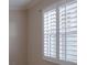 Close up view of white window shutters at 3680 Ironwood Cir # 603L, Bradenton, FL 34209