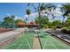 Community shuffleboard courts with seating and covered picnic tables nearby at 6061 Fairway Ln # 1411, Bradenton, FL 34210