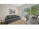 Office room featuring a sofa, modern desk and a great view at 626 Rawls Ave # 626, Sarasota, FL 34236