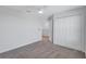 Large bedroom with neutral carpet and ceiling fan at 7352 Cabin Ln, Sarasota, FL 34240
