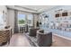 Sales center featuring design options for home finishes with chairs for reviewing plans at 10721 Tippecanoe Pl, Parrish, FL 34219