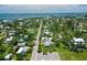 Aerial view showcasing the property's location within a beautiful coastal community at 12107 45Th W Ave, Cortez, FL 34215