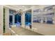 Dining area with chandelier and access to pool at 1530 Pine Bay Dr, Sarasota, FL 34231