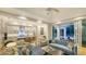View of the living room and kitchen featuring an open floor plan at 1530 Pine Bay Dr, Sarasota, FL 34231