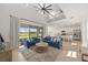 Bright and open living room with backyard views and seamless indoor-outdoor living at 15336 Serene Shores Loop, Bradenton, FL 34211