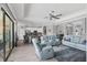 Open concept living space seamlessly connects to kitchen, providing an ideal layout at 17850 Polo Trl, Bradenton, FL 34211