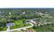 Wide aerial view of neighborhood with tree lined streets at 4148 Lobelia St, North Port, FL 34286